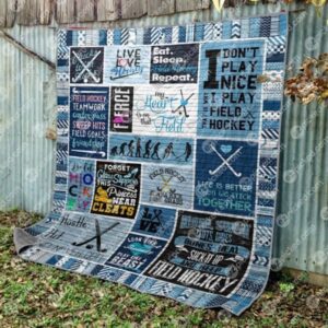 My Heart Is On That Field Quilt Blanket No96  Quilt